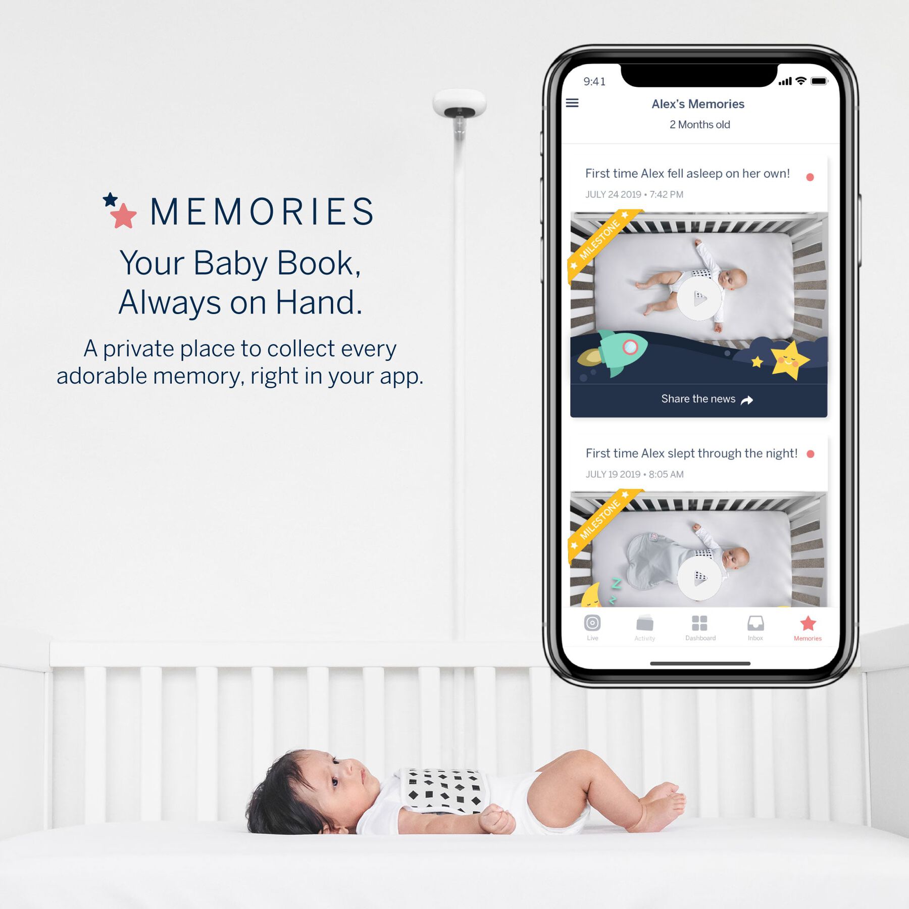 Nanit Pro Smart Baby Monitor and Floor Stand
